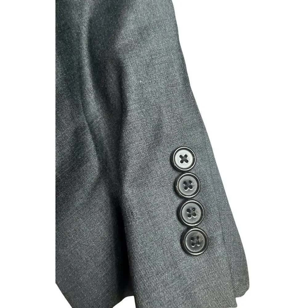 Lauren Ralph Lauren Men's Dark Gray Blazer Wool Natural Stretch 46R